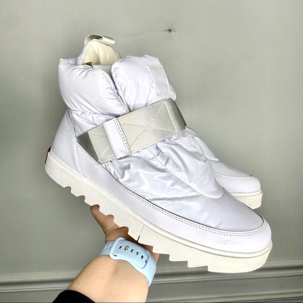 Sorel Joan Of Arctic Next Lite Strap Puffy White Waterproof Sneaker Boot